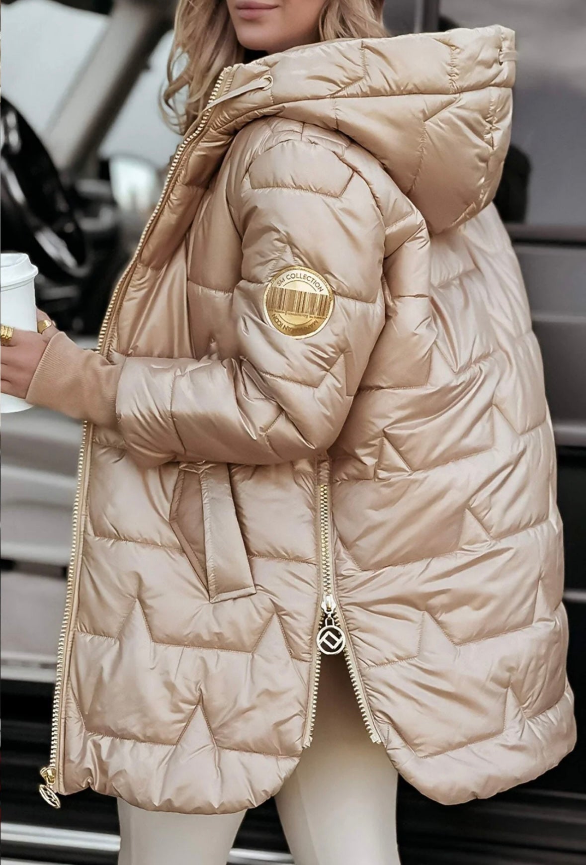 Frost-Kapuzen Steppjacke Damen