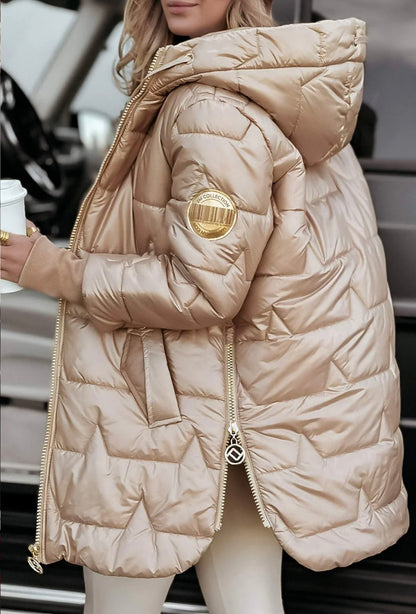 Frost-Kapuzen Steppjacke Damen